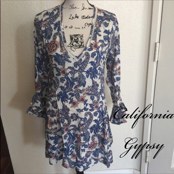 Bohemian gypsy festival floral dress🌸 - Picture 4 of 8